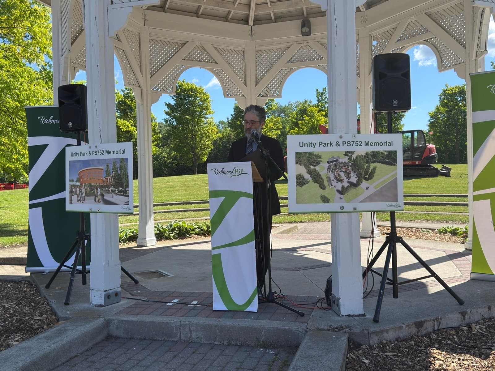 Construction of the Flight PS752 Memorial in Unity Park, Richmond Hill, Canada, Officially Commences.