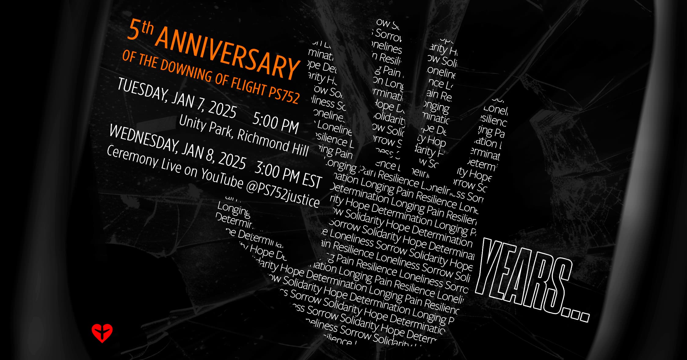 PS752 Fifth anniversary ceremony in Toronto