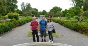 Mohammad Moeini and his parents