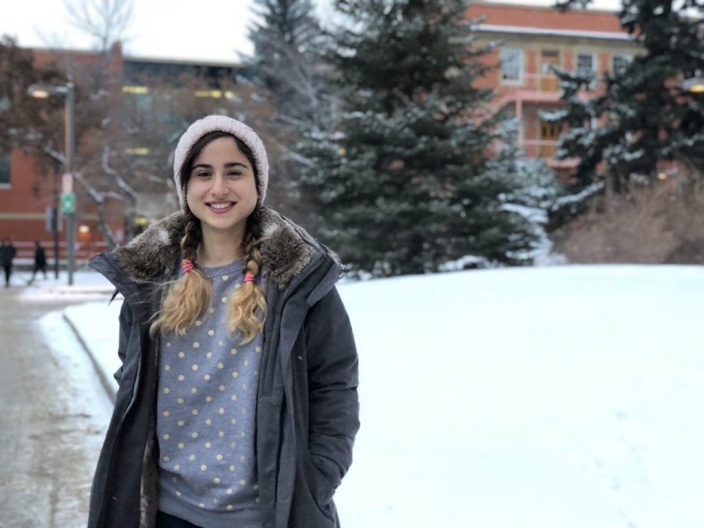 Pouneh Gorji in snow