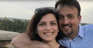 Behnaz Ebrahimi Khoei and her husband
