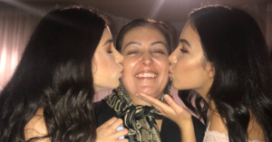 Shekoufeh Choupannejad with her daughters
