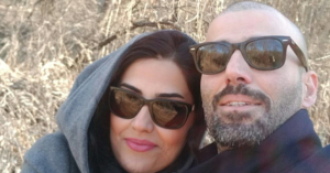 Evin Arsalani and her husband, Hiva Molani