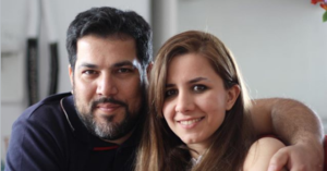 Sahand Sadeghi and her husband