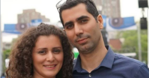 Siavash Ghafouriazar and his wife, Sara Mamani