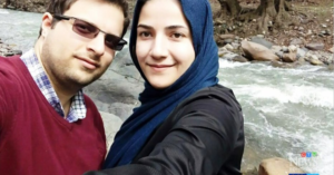 Elnaz Nabiyi and her husband