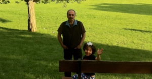 Shahrokh Eghbali Bazoft and his daughter, Shahzad