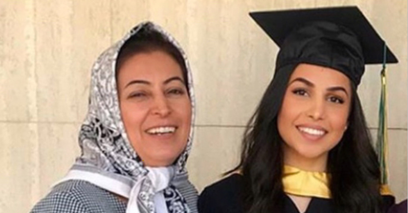 Shekoufeh Choupannejad and her daughter, Sara Saadat