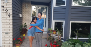 Bahareh Hajesfandiari and her daughter, Anisa Sadeghi