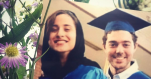 Arash Pourzarabi and Pouneh Gorji - Graduation picture