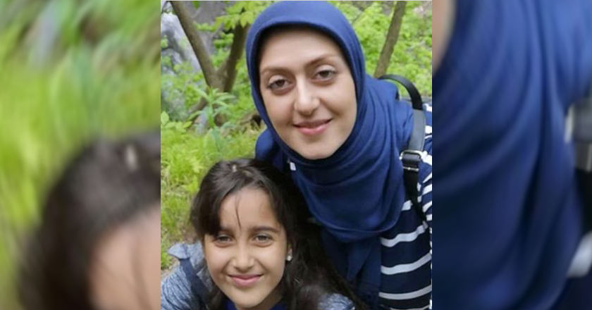 Elsa Jadidi and her mother, Saharnaz Haghjoo enjoying nature