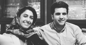 Alvand Sadeghi and his Wife, Negar Borghei