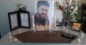 Candles for Amirhossein Saeedinia