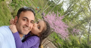 Farhad Niknam and his daughter