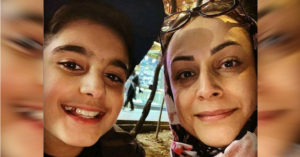 Farzaneh Naderi and her son, seyednoojan sadr