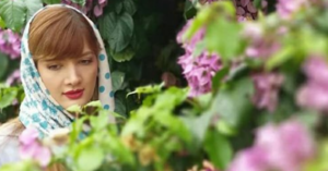 Samira Basiri in a garden