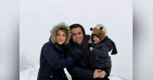 Sara Hamzeei with her family, Amirho