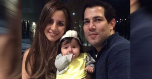 Sophie Emami with her parents - Sahand Sadeghi