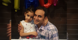 Farhad Niknam and his daughter - Birthday party