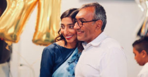 Ali Asgar Dhirani and his daughter