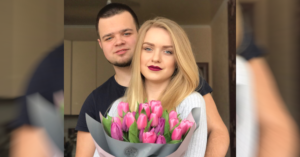 Yulia Sologub and her husband