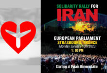 Strasbourg demonsration IRGC