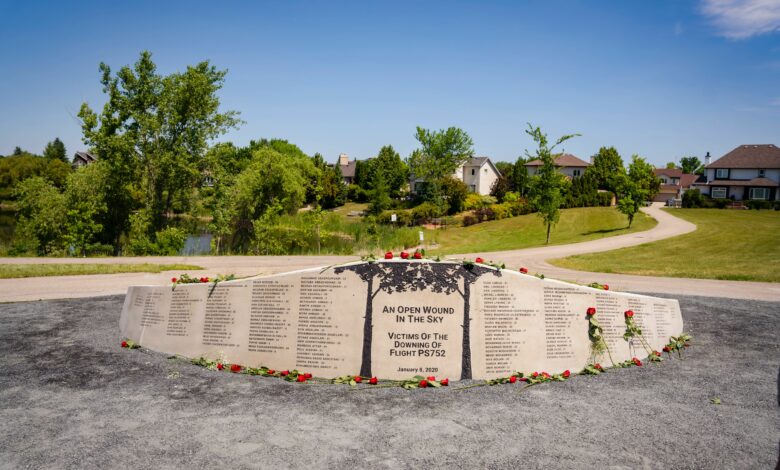 PS752 Victims Memorial in Winnipeg