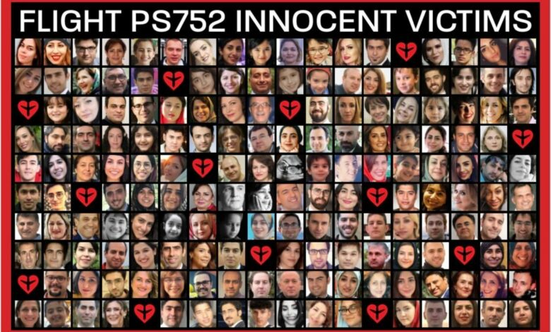 Image of 176 victims of flight PS752